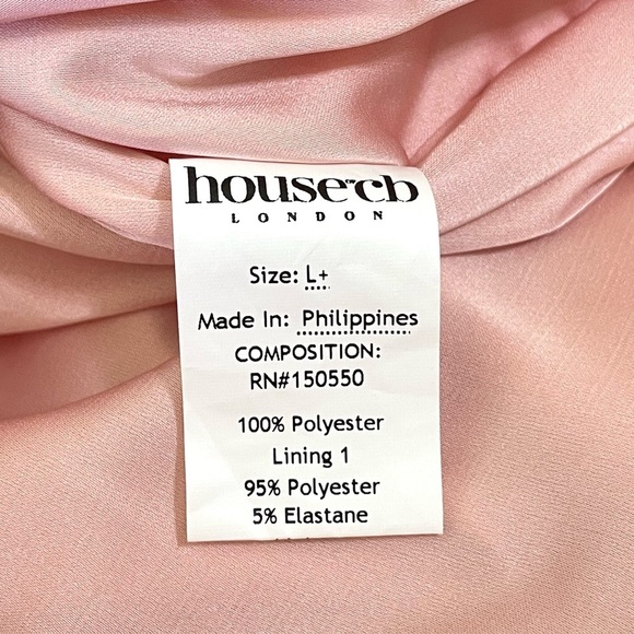 House of CB Coraline Blush Satin Corset Ruched Mini  Dress Large Plus - Picture 15 of 16